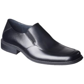 Mens Merona Tobin Leather Dress Shoe   Black 9.5