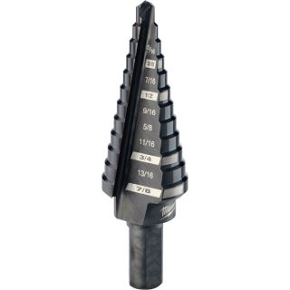 Milwaukee 4 Step Bit   3/16 Inch to 7/8 Inch by 1/16ths, Model 48 89 9204