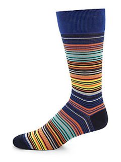  Collection Multistriped Cotton Blend Socks