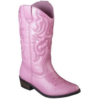 Girls Cherokee Gregoria Cowboy Boot   Pink 2