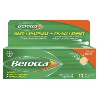 Berocca Mental Sharpness + Physical Energy Orange Flavor Tablets   10 Count