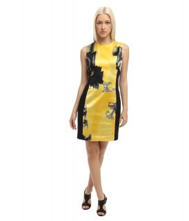 Versace Collection Printed Shift Dress Womens Dress (Yellow)