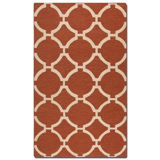 Bermuda Burnt Sienna Wool Rug (5 X 8)