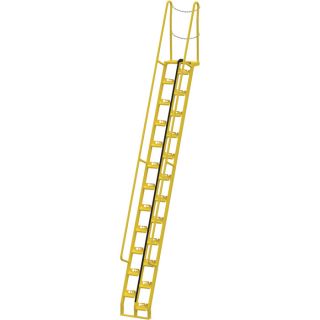 Vestil Alternating Tread Stairs   14 Ft. H, 68 Degree Angle, 24 Steps, Model