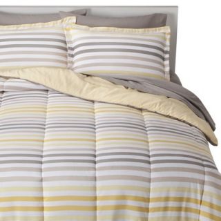 Room Essentials Multi Stripe Bed In A Bag   White/Yellow (Queen)