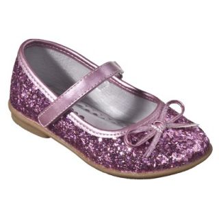 Toddler Girls Cherokee Jaray Glitter Ballet Shoes   Pink 6