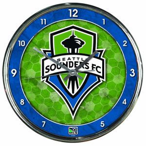 Seattle Sounders FC Wincraft Chrome Wall Clock