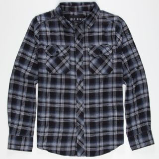 Og Boys Flannel Shirt Black In Sizes Medium, Large, Xx Large, Small,