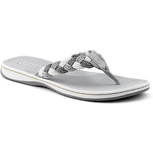 Sperry Top Sider Womens Tuckerfish Charcoal Grey White Sandals, Size 8 M   9268533