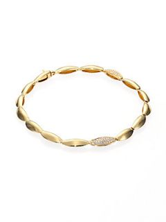 Alexis Bittar Fine Diamond & 18K Yellow Gold Marquis Link Tennis Bracelet   Gold