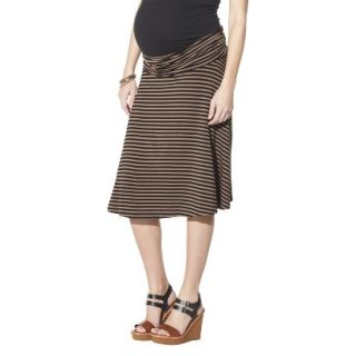 Merona Maternity Fold Over Waist Knit Skirt   Gray/Black XS