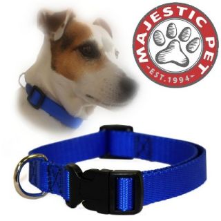 Majestic Pet Adjustable Collar   Blue (Large)