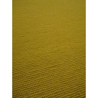 Hand knotted Nodo Lime Green Wool Rug (46 X 66)
