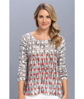 Nally & Millie Polkadot Printed Long Sleeve Poncho Top Womens Sweater (Multi)