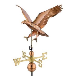 Good Directions Attack Eagle  Weathervane   Polished Copper