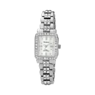 Armitron Now Womens Crystal Accent Silver Tone Watch