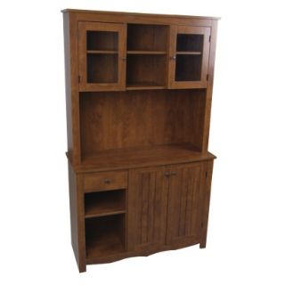 Kitchen Storage Pantry China Cabinet   Medium Brown (Oak)