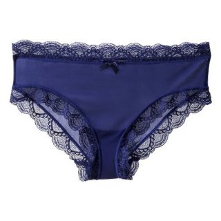 Gilligan & OMalley Womens Mesh Lace Trim Hipster   Oxygen Blue XL