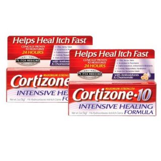 Cortizone 10 Intensive Healing anti itch creme, 2 oz, 2 Pack