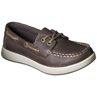 Boys Cherokee Fitz Genuine Leather Boat Shoes   Brown 6