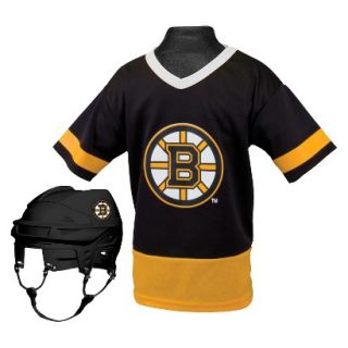 Franklin sports NHL Bruins Kids Jersey/Helmet Set  OSFM ages 5 9