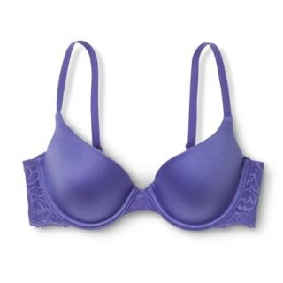 Self Expressions By Maidenform Womens Lace Wing Demi Bra 5648   Blue 36C