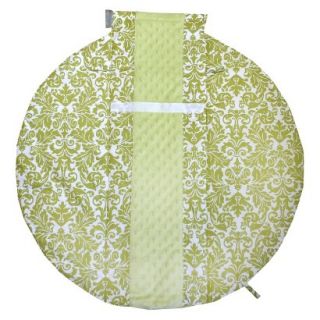 Itzy Ritzy Wrap & Roll Infant Carrier Arm Pad & Tummy Time Mat   Avocado Damask