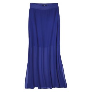 Mossimo Womens Illusion Maxi Skirt   Athens Blue L