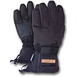 Grabber Warmers Heat Gloves Battery powered Medium Heated Gloves Black Size M