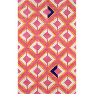 Nuloom Hand tufted Synthetics Pink Rug (7 6 X 9 6)