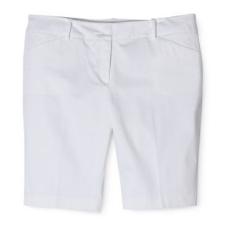 Mossimo Womens Plus Size 11 Bermuda Shorts   White 22W