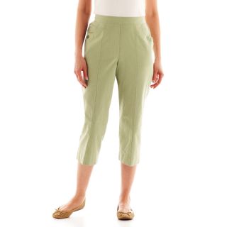 Alfred Dunner Cape Cod Capris, Sage, Womens