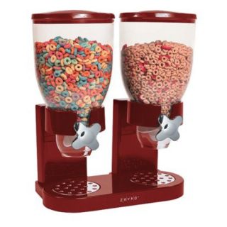 Double Dry Food Dispenser   Red