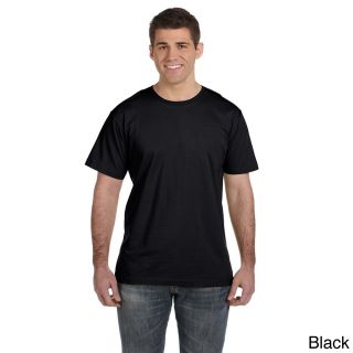 Lat Mens Fine Jersey T shirt Black Size XXL