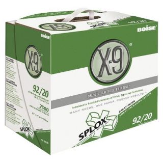 Boise SPLOX X 9 Paper, 92 Brightness, 20 lb   White (2500 Per Carton)