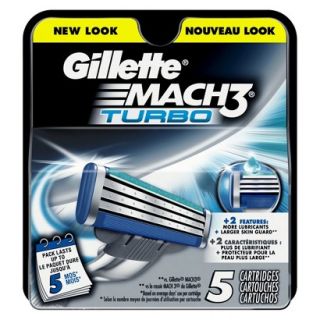 Gillette Mach3 Turbo Cartridges 5 count