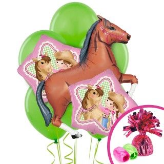 Pink Cowgirl Balloon Bouquet
