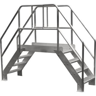 Bustin 32 In. Spacesaver Crossover Ladder   4 Steps, 500 Lb. Capacity, Model