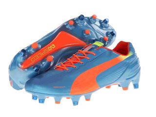 PUMA evoSPEED 1.2 Mixed SG Mens Soccer Shoes (Orange)