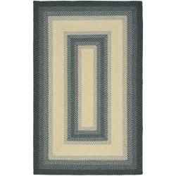 Hand woven Reversible Multicolor Braided Rug (5 X 8)