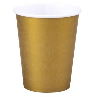 Glittering Gold (Gold) 9 oz. Cups