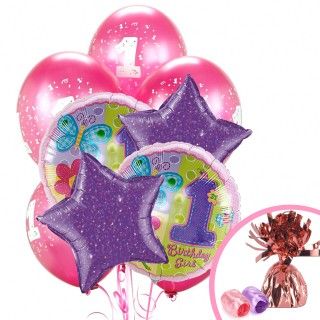Hugs and Stitches 1st Birthday Balloon Bouquet