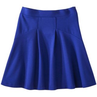 Mossimo Ponte Fit & Flare Skirt   Athens Blue M