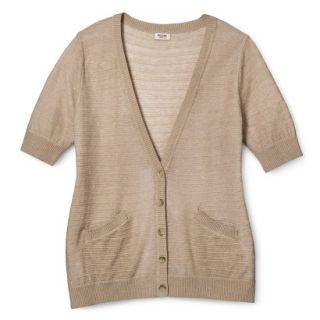 Mossimo Supply Co. Juniors Plus Size Short Sleeve Cardigan   Oatmeal X