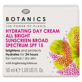 Boots Botanics All Bright Hydrating Day Cream SPF15   1.69 oz