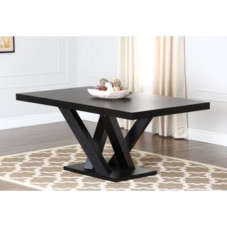 Abbyson Living Espresso Wood Dining Table