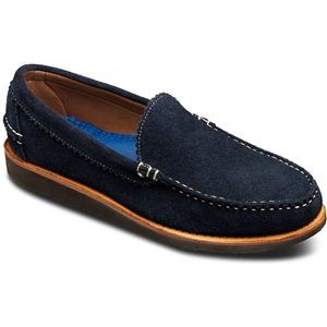 Allen Edmonds Mens Gondoliere Navy Shoes, Size 10.5 D   80437