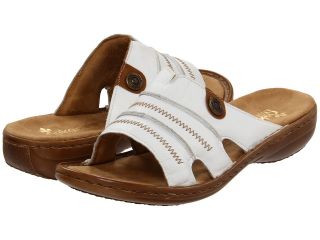 Rieker 60876 Regina 76 Womens Slide Shoes (White)