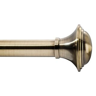 Threshold Trumpet Drapery Rod   Brass (66 120)