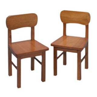 Kids Chair Set Pair Round Chairs Honey